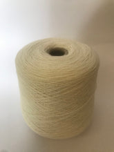 Load image into Gallery viewer, Undyed Natural Coloured Wool 4 ply cone - White