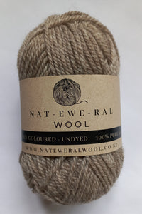 Undyed Natural Coloured Taupe Yarn - Single