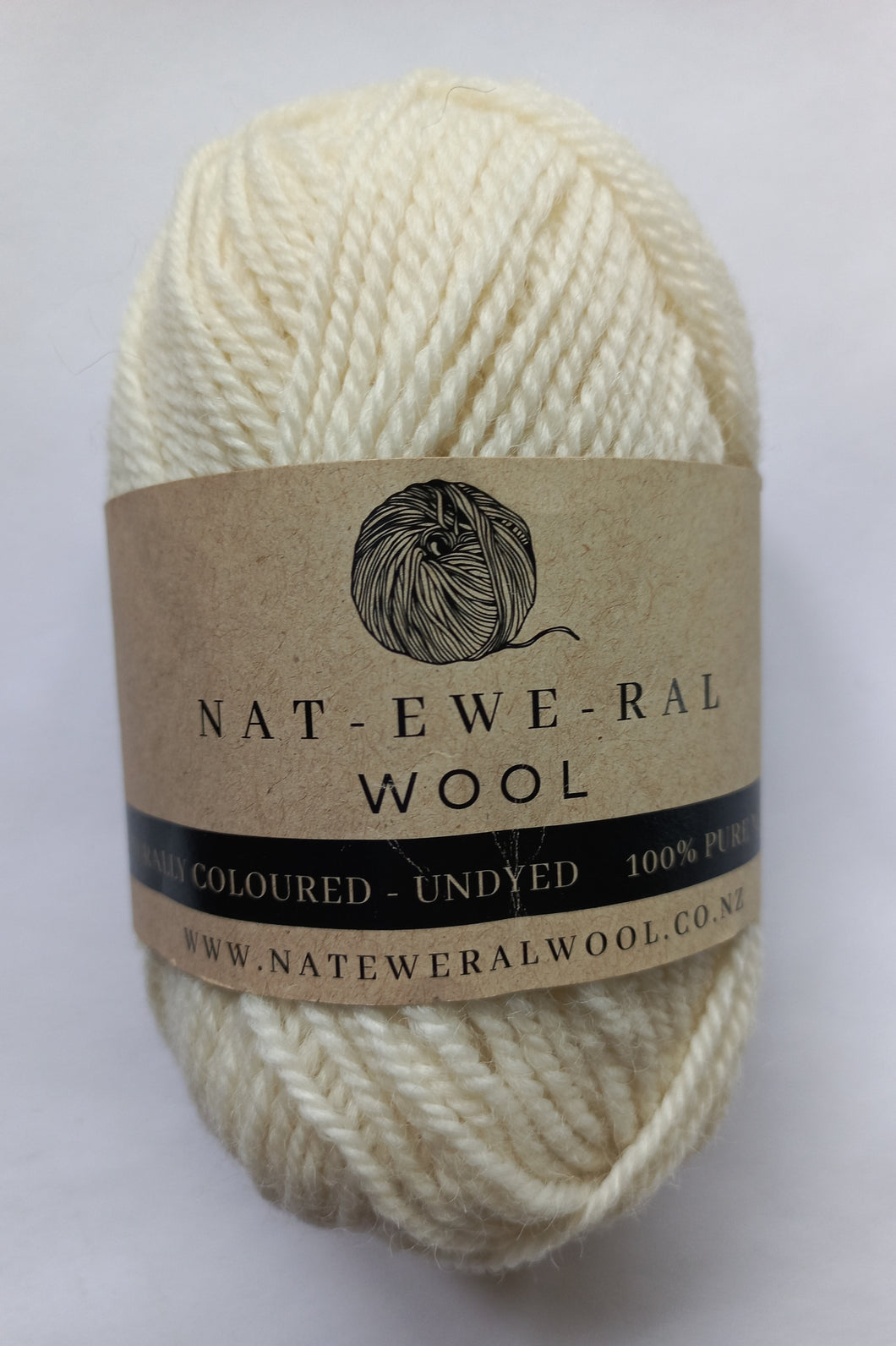 Undyed Natural Coloured White Yarn - Single