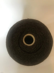 Undyed Natural Coloured Wool 4 ply cone - Dark Brown