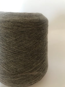 Undyed Natural Coloured Wool 4 ply cone - Light Brown