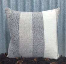 Load image into Gallery viewer, Striped Cushion - Undyed Natural Colours
