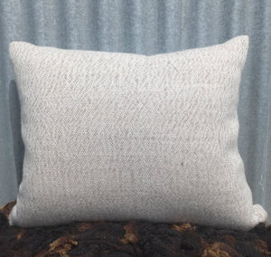 Stitched Striped Cushion - Undyed Natural Colours
